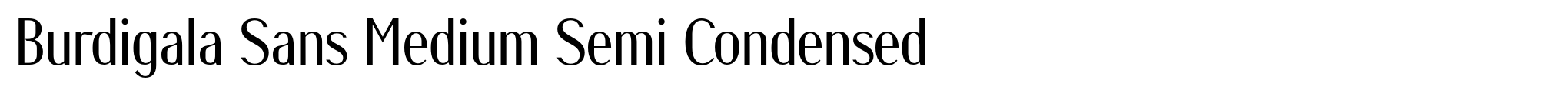 Burdigala Sans Medium Semi Condensed image